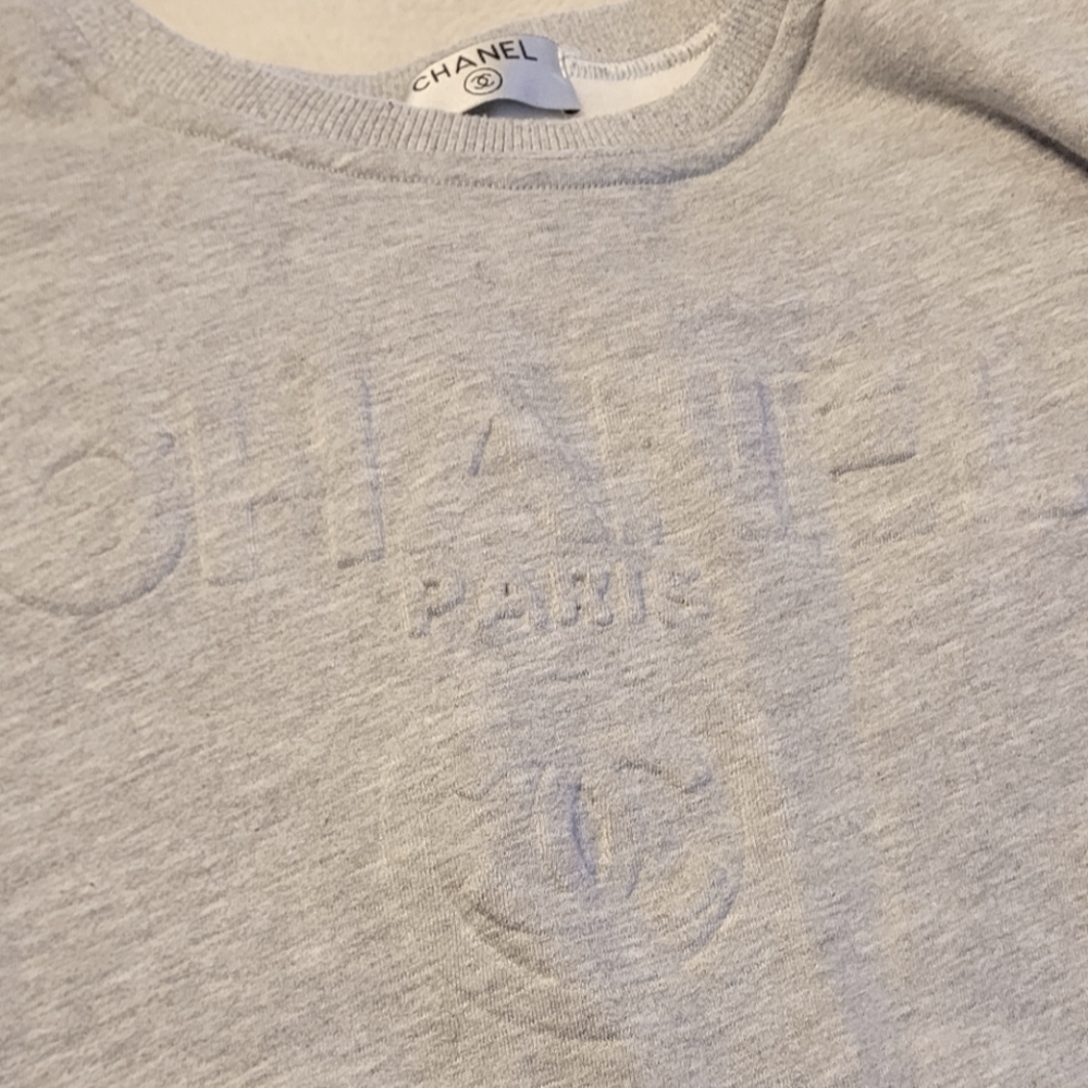 Chanel Oversized Grey Sweartshirt